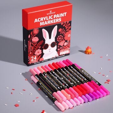 Dual Tip 24 Shade Pro Acrylic Markers Tonal Series