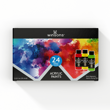 WINSONS 24 Colors Acrylic Paints Set