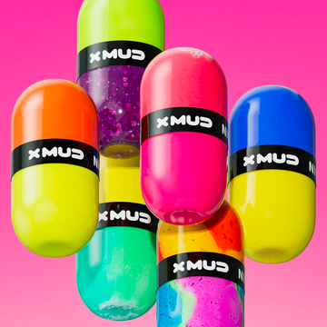 X MUD Two-Tone Capsule Slime Bundle - 6 Pack