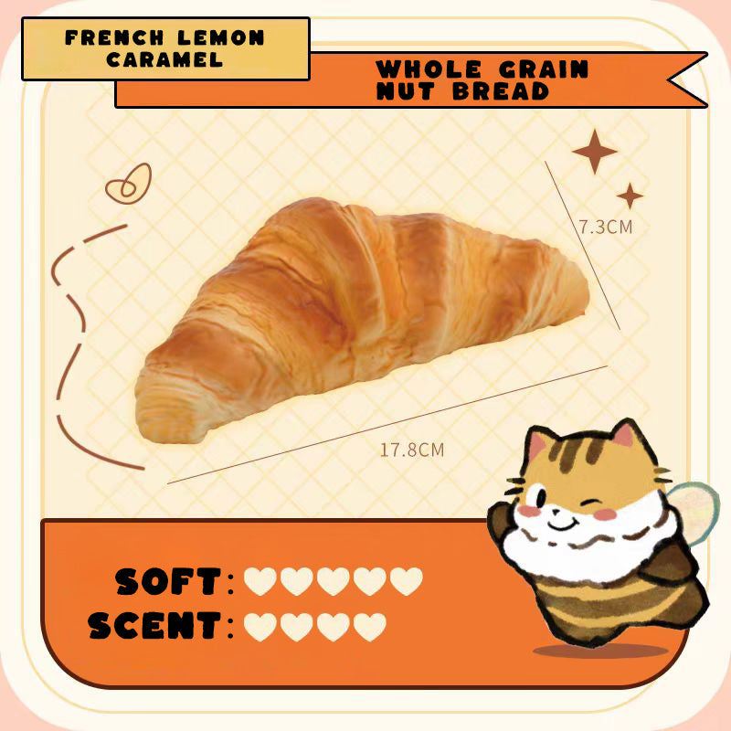 Kawaii Croissant Squishy Toy Collection