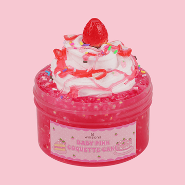 Baby Pink Coquette Cake Slime