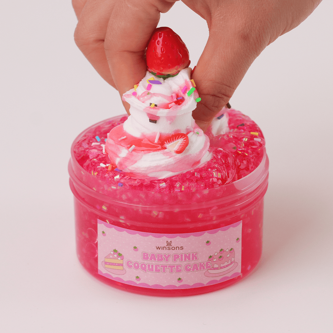 Baby Pink Coquette Cake Slime