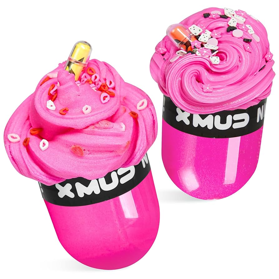 X MUD Two-Tone Pink Baby Capsule Slime