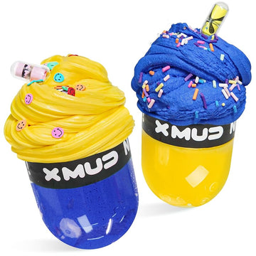 X MUD Two-Tone Blueberry Cheese Capsule Slime